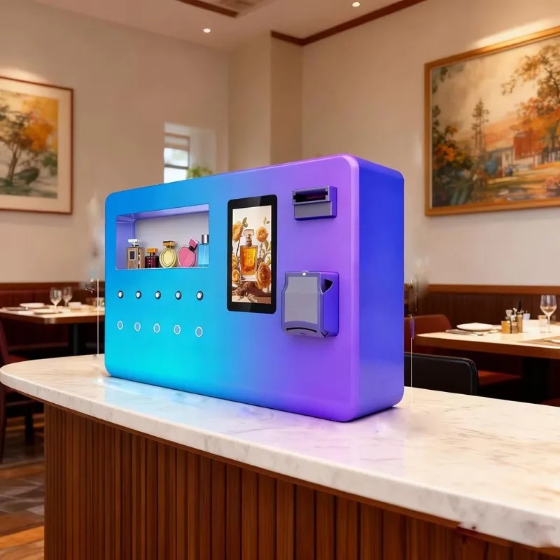 Vending Machine Qr Code - Laatste model mini desktop parfumspuitautomaat met