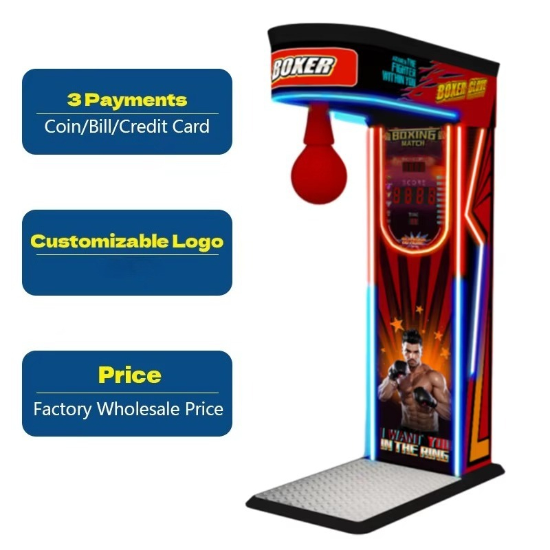 Boxing Machine Arcade - Straatvermaak muntautomaat boks punch machine grote