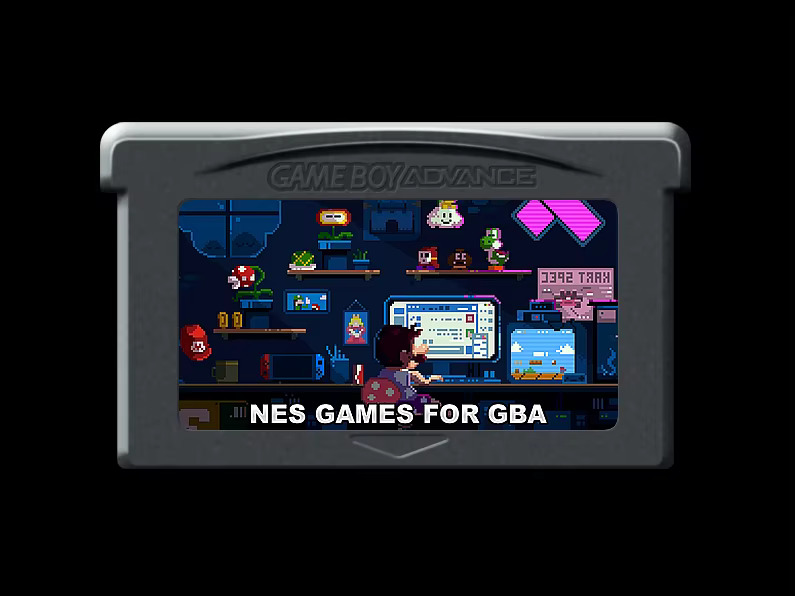 Arcade Quest - 32-bit gamekaart: 163 NES-SPEL VOOR GBA