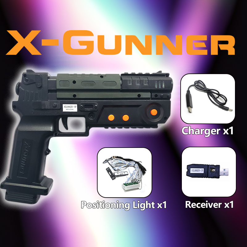 Gun Shooting Arcade - X-GUNNER Draadloze Lichtpistool voor PC Arcade