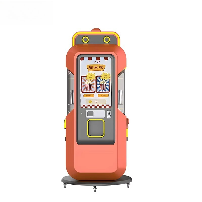 Popcorn Vending Machine - Automatische popcornverkoopautomaat, roestvrij staal, geschikt voor