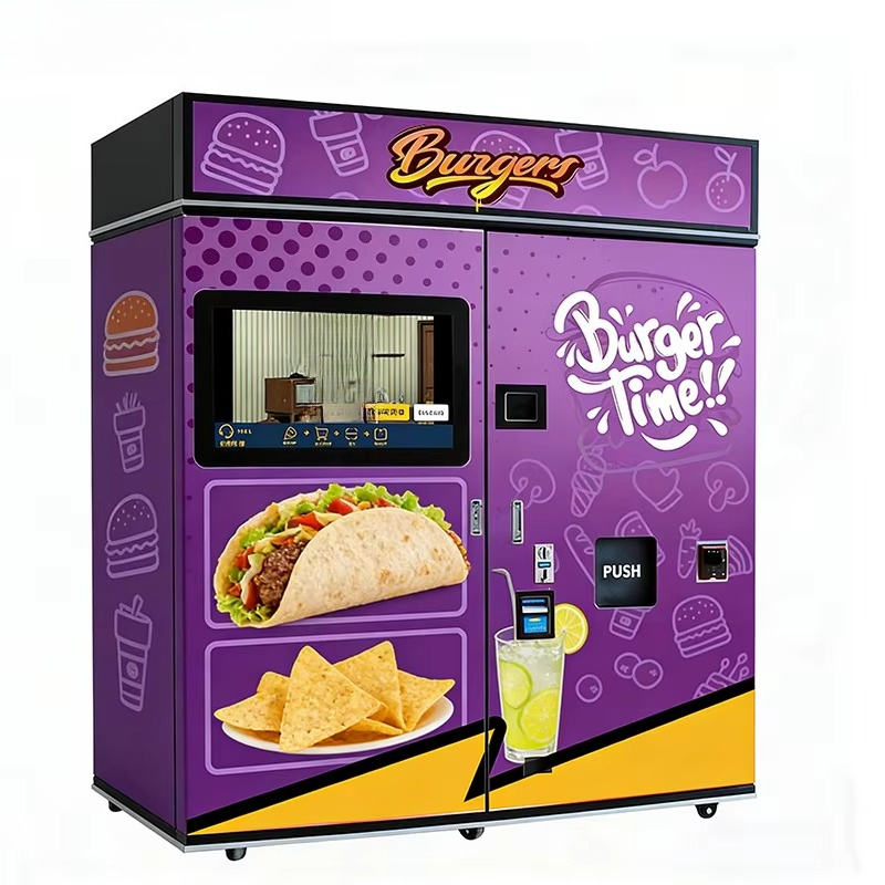 Popcorn Vending Machine - Geoptimaliseerde fastfood-automaat met magnetron, SDK, hamburger