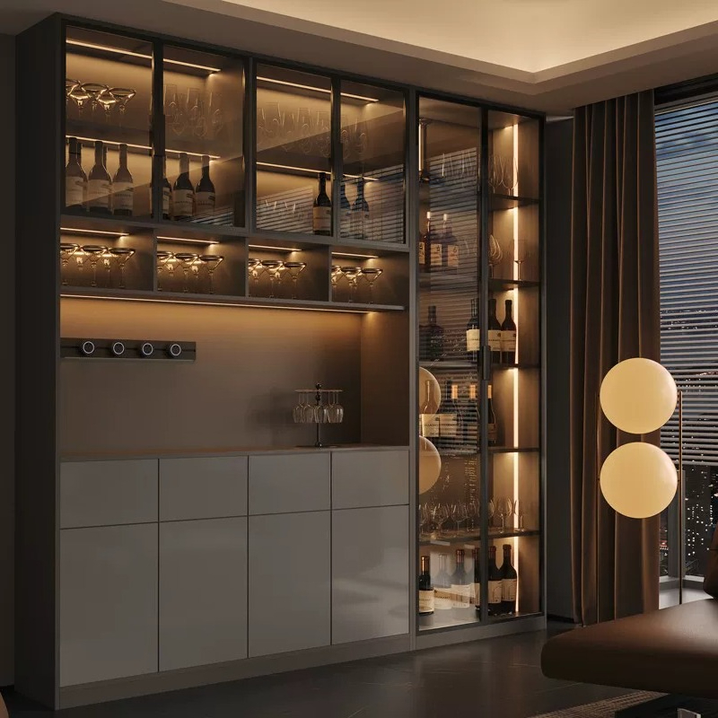 Lichte luxe Italiaanse eettafe - Glass Cabinet Display recensie en prijs