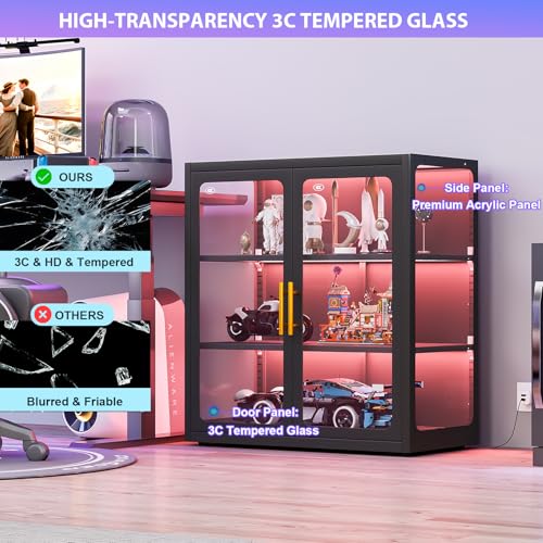 Vitrinekast met glazen deuren  - Glass Cabinet Display recensie en prijs