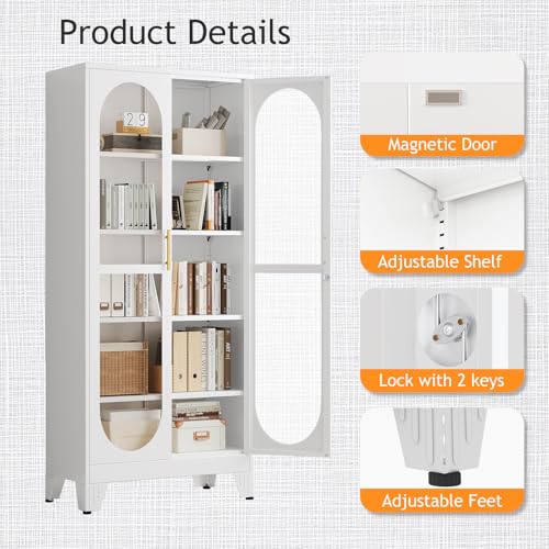 71 inch hoge afsluitbare vitri - Glass Cabinet Display recensie en prijs