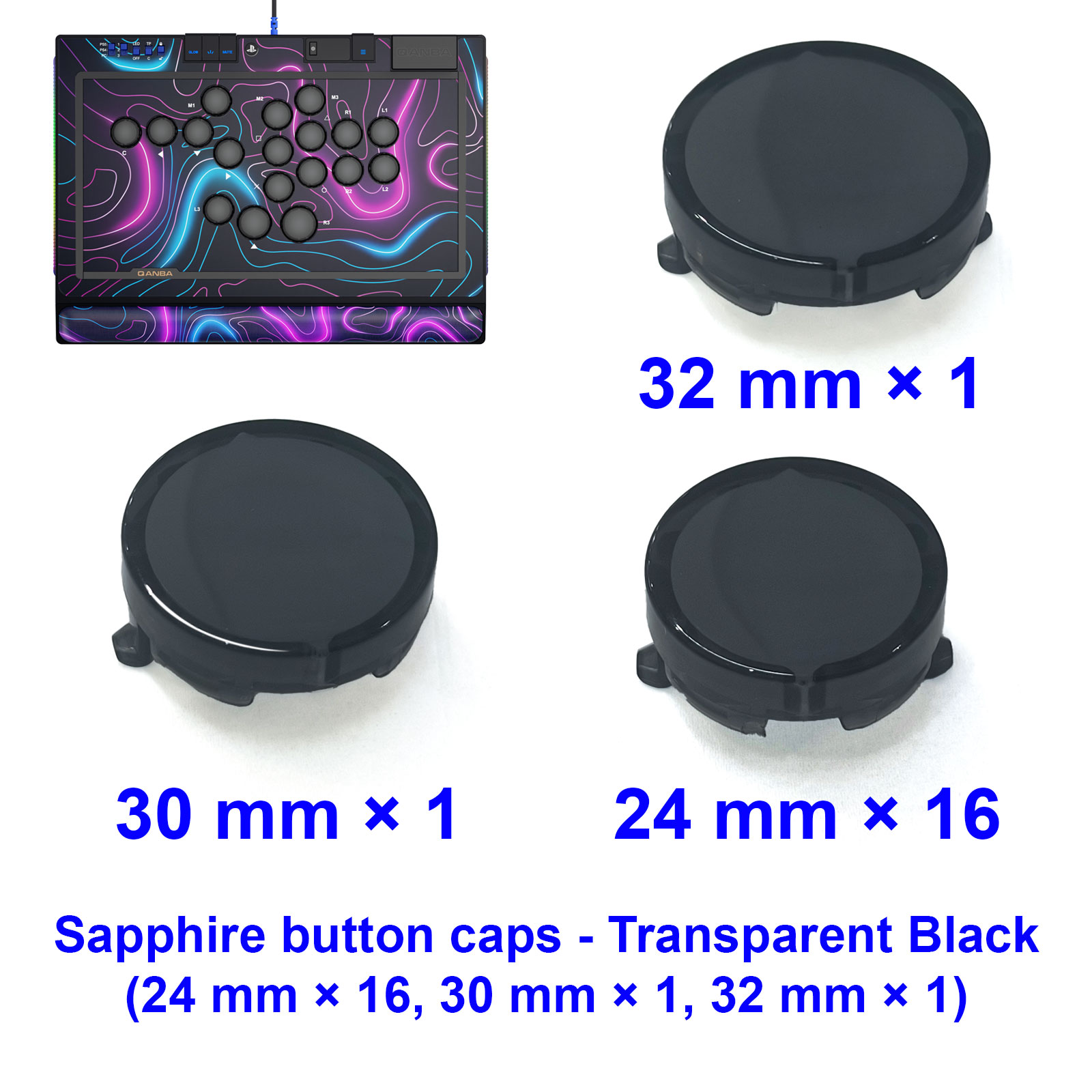 QANBA SAPPHIRE S1 Knopdop Arca - Joystick Arcade Parts recensie en prijs