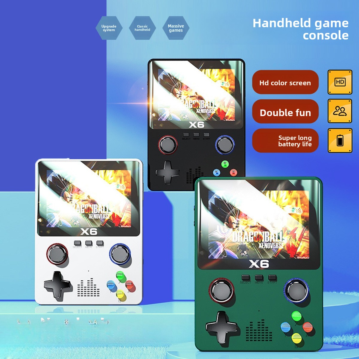 X6 gameconsole handheld emulat - Joystick Arcade Parts recensie en prijs