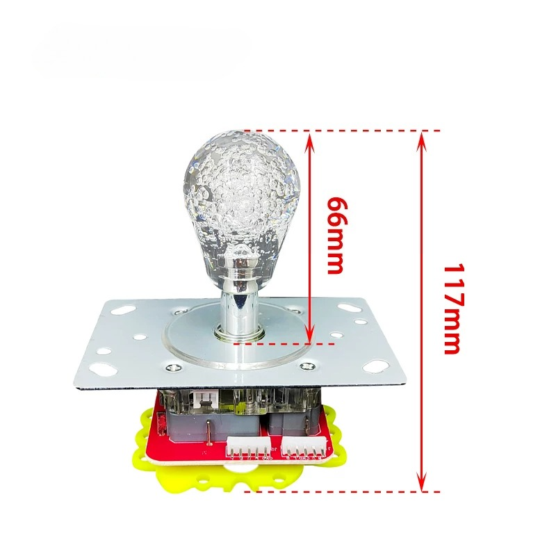 Kleurrijke LED-licht korte joy - Joystick Arcade Parts recensie en prijs