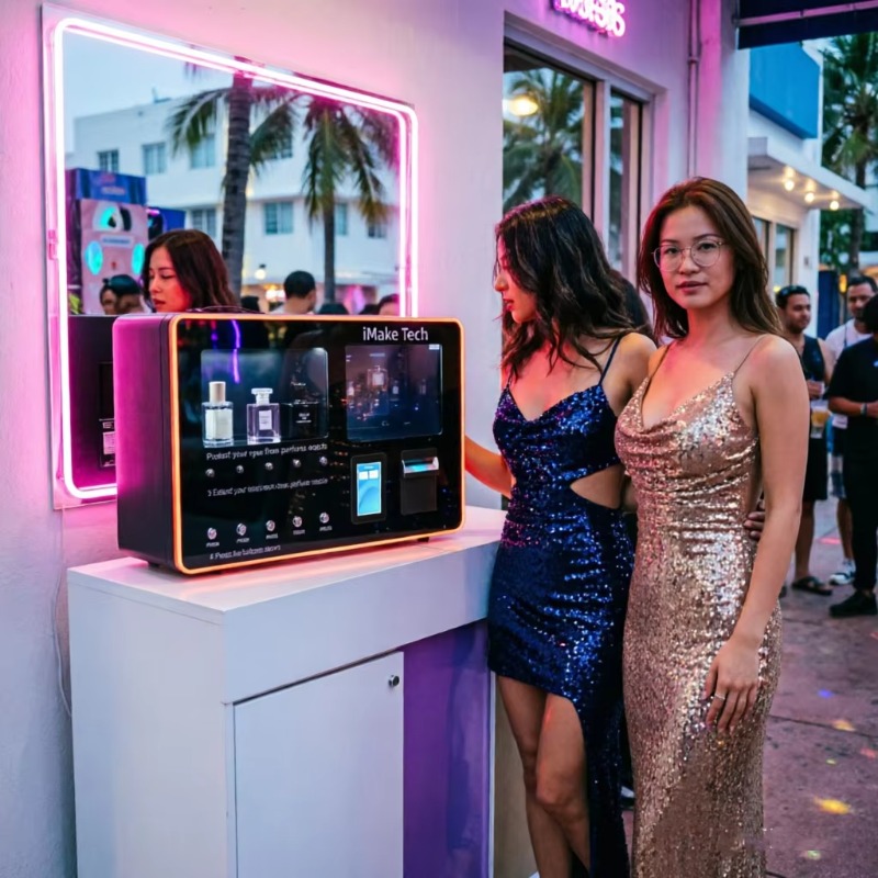 Zelfbedienings parfumspuitauto - Vending Machine Qr Code recensie en prijs