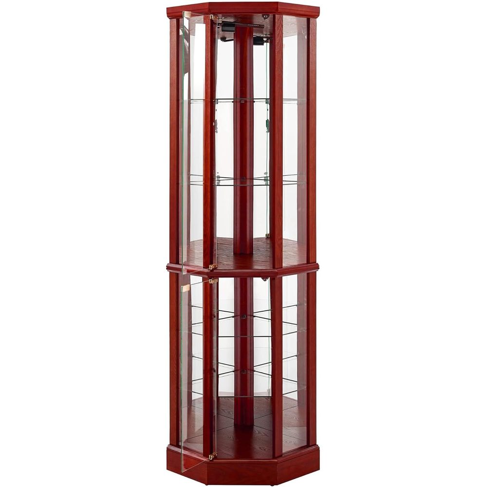 70 inch hoge verlichte glazen  - Glass Cabinet Display recensie en prijs